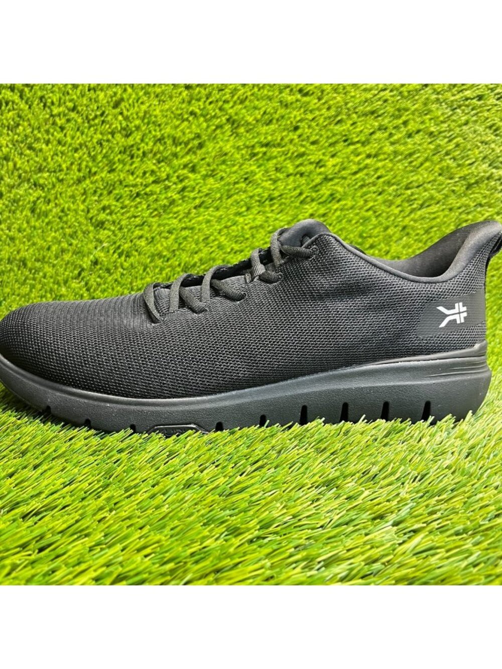 Kuru Flex Via Mens Size 13 Black White Athletic‎ Running Walking Shoes Sneakers